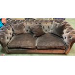 A Duresta Connaught sofa in the iconic Chesterfield sofa design