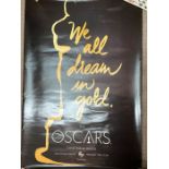 "We All Dream Of Gold" Oscars poster when hosted by Chris Rock from the estate of George Gibbs,