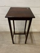 A mahogany lamp table (H62cm Sq30cm)