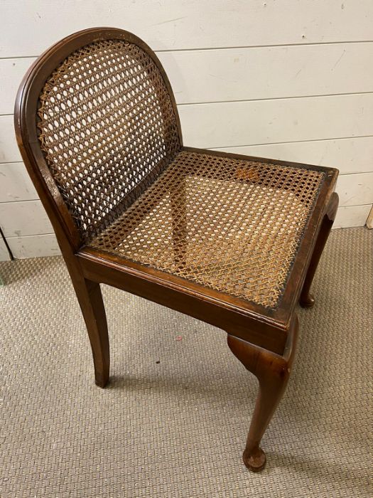 A cane and mahogany side chair - Image 2 of 2