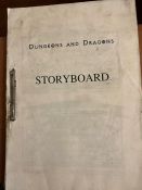 Storyboard for Dungeons and dragons, movie memorabilia from the Estate of George Gibbs, double Oscar