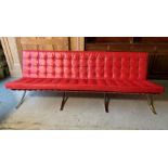 A four seater Barcelona sofa