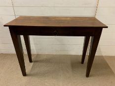 A Lombok hardwood single drawer console table (100cm x 40cm x 76cm)