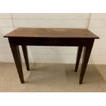 A Lombok hardwood single drawer console table (100cm x 40cm x 76cm)