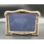 A silver picture frame hallmarked for Sheffield 1997 by Carr's of Sheffield Ltd (Approx 14 cm x