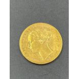 An 1883 Gold Sovereign Coin