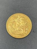 An 1887 Gold Sovereign Coin