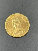 A 1974 Gold Sovereign Coin