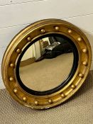 A gilt Regency style wall mirror