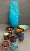 A mixed selection of ceramics including Burmantoft vase 1402 - 42cm H