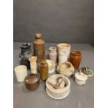 A small selection of antique ceramics in various conditions and styles.