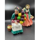 Two Royal Doulton Figures The Old Balloon Seller and Lady Charmain