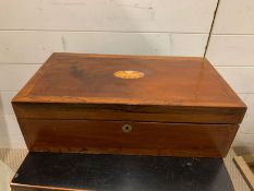 A Mahogany writing box AF