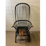 A Windsor stick back chair