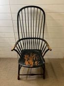 A Windsor stick back chair