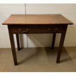 An oak side table (H74cm W85cm D47cm)