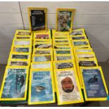 A selection of "National Geographic" magazines