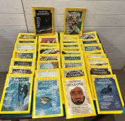 A selection of "National Geographic" magazines