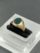 A 9ct gold signet ring Size L1/2 (Total Weight 2.4g)