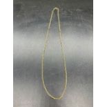 An 18ct (750) necklace (Total weight 17.5g) 36cm drop
