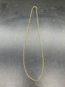 An 18ct (750) necklace (Total weight 17.5g) 36cm drop