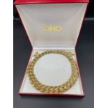 A Vintage boxed set of Ciro gold metal jewellery to include earrings and necklace