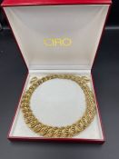 A Vintage boxed set of Ciro gold metal jewellery to include earrings and necklace