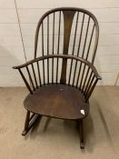 An Ercol style rocking chair