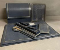 A Smythson Vintage Leather desk set.