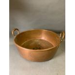 A Large copper cooking pot