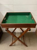 A butlers tray with stand