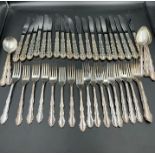A selection of Oneida silver smiths white metal cutlery