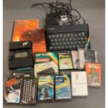Sinclair game spectrum console and games