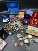 A selection of costume jewellery