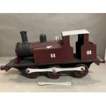 A wooden model steam train AF