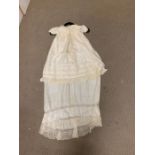 A vintage lace christening dress