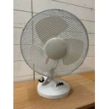 A pair of electric fans