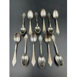 Set of 12 W. M. F. Silver Plated coffee spoons c. 1920