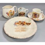 George V commemorative china