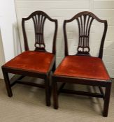 Two George III style dining chairs