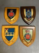 Four Military wall plaques