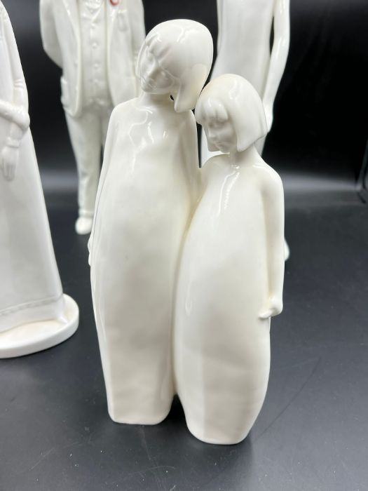 A Royal Doulton Wistful figurine, images sisters, three Pauline Shone Sode ladies and one other, - Image 2 of 12