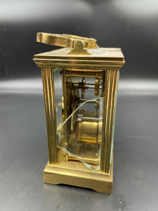 A Garrard & Co Brass Carriage Clock (AF) - Image 2 of 3