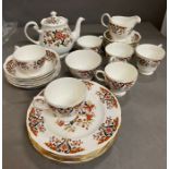 A part tea set Colclough bone china