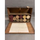 A Box of Edison wax record tubes.