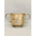 A silver hallmarked cup (460g)