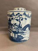 A Late 18th / Early 19th Century Blue and White Chinese vase AF was converted to a lamp base.