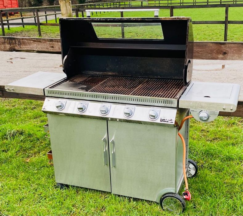 A gas BBQ five burner Beef Eater AF - Image 2 of 3