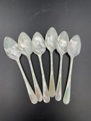 Six Mother of Pearl caviar spoons