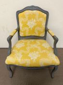 A painted Rocco style chair